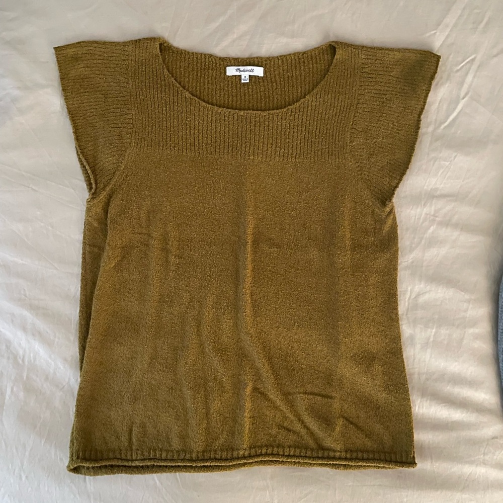 Cute Madewell butterfly sleeve sweater